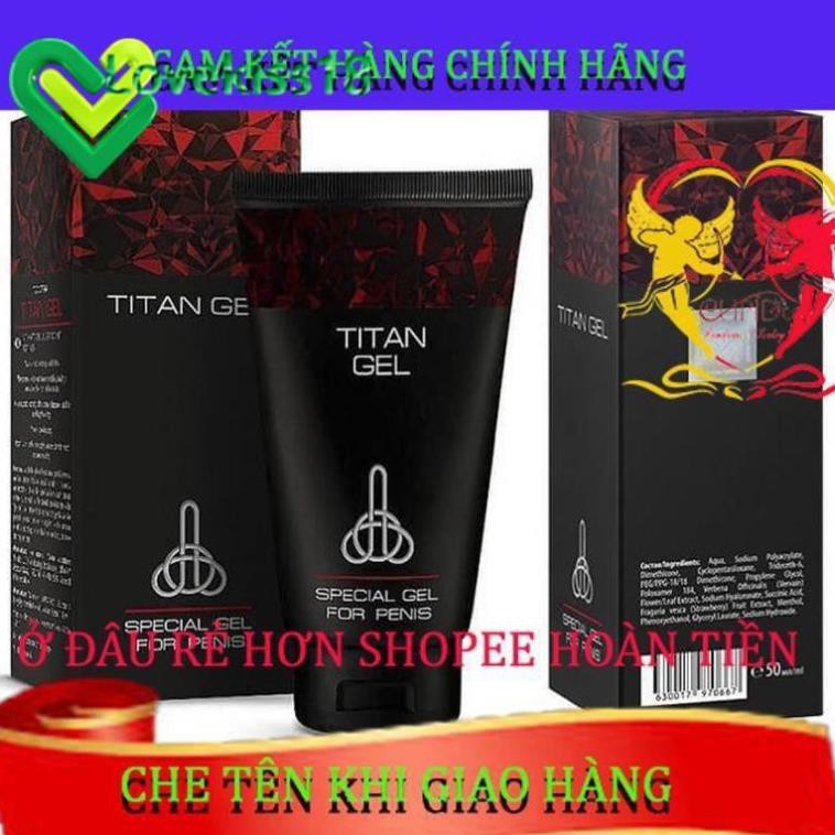 [LK18] [ FREE SHIP ]Gel Nga Titan -Chính Hãng - Gel Hộ Trợ Nam Giới