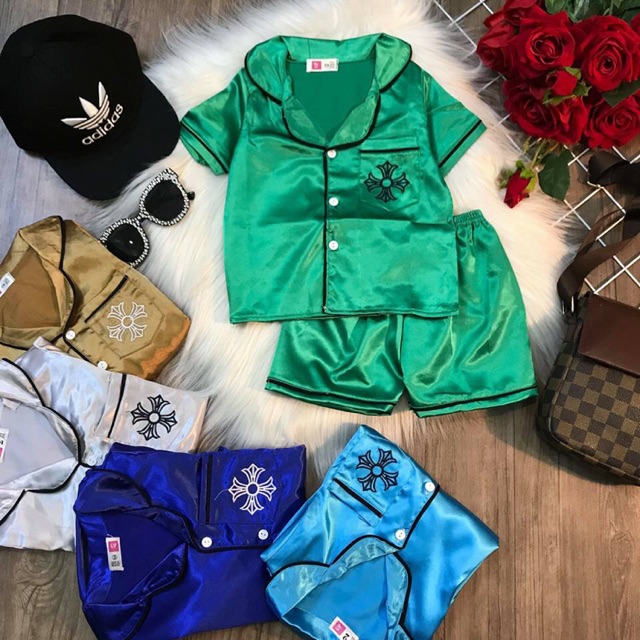 Bộ pizama lụa siêu đẹp cho bé
