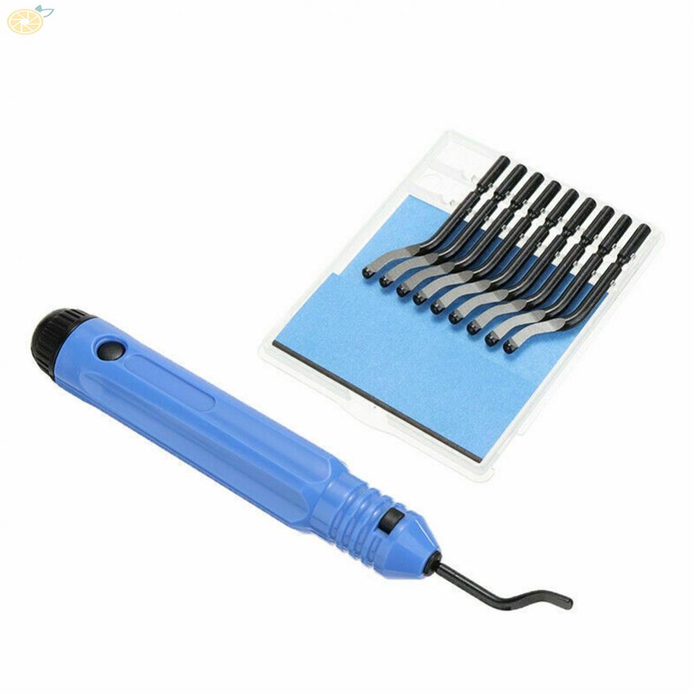 【VARSTR】Handle Plastic Burr NB1100 Scraper+10  BS1010 Blades Trimming Deburring Tools