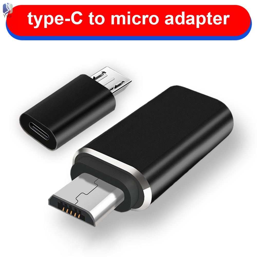 Bộ chuyển đổi Micro USB sang Type C cổng nhận bằng hợp kim nhôm cho máy tính bảng điện thoại