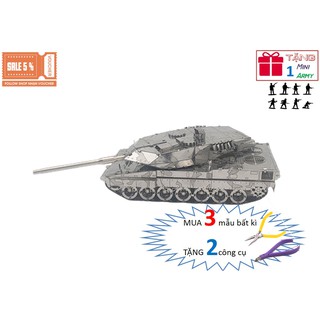 Mô Hình Lắp Ghép kim Loại 3D Xe Tăng Leopard 2A7 - Đức