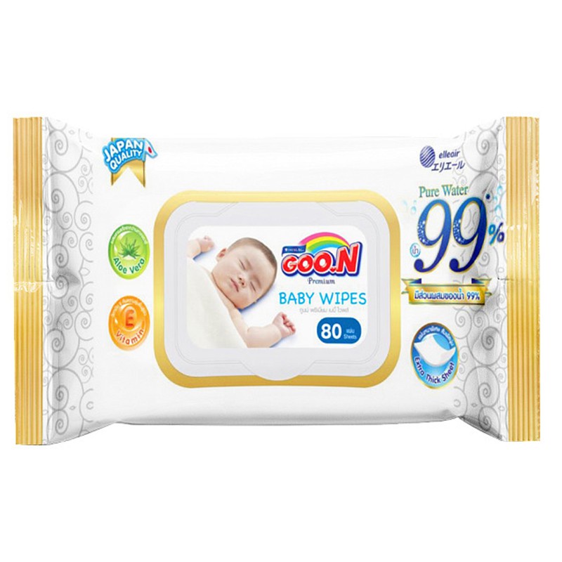 Khăn Ướt Goon Premium 80 Tờ Không Mùi