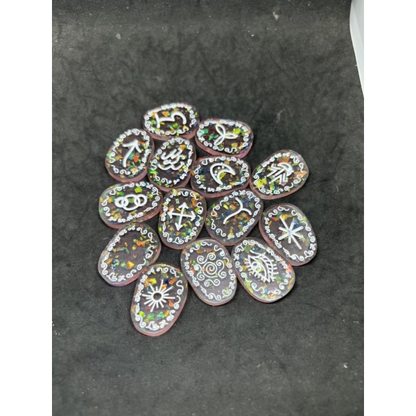 Bộ kí tự Witches Rune handmade resin