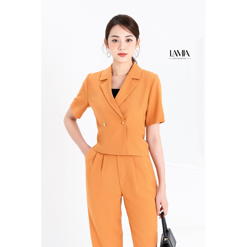 Áo vest nữ hè Lamia Design LUXE014 màu cam cháy