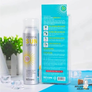 [HSD 2023] Xịt chống nắng Hàn Quốc [ RECIPE CRYSTAL SUN SPRAY SPF 50 + PA+++ ] 150ml