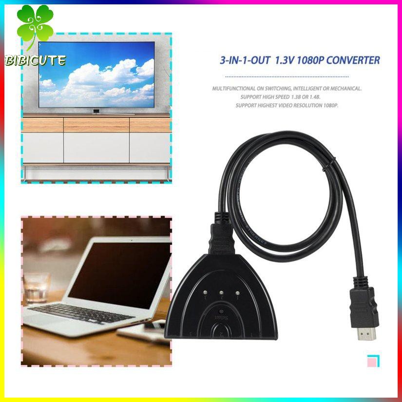 [Fast delivery]3 IN 1 OUT 1080P Hub V1.3B HDMI-compatible Splitter Cable For HDTV XBOX PS3