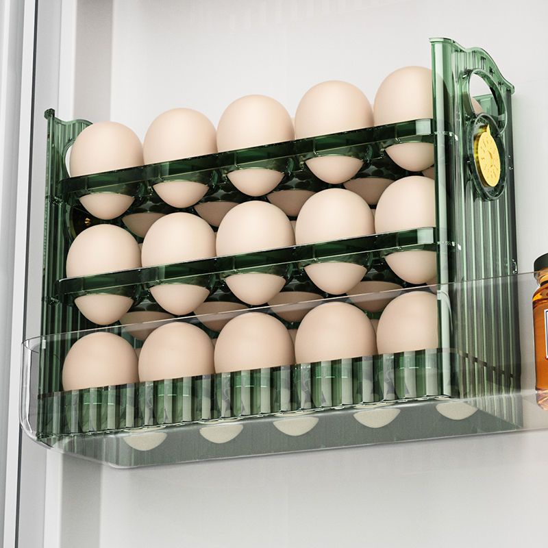 A - LIFE Hộp Đựng Trứng 30 Ngăn Có Thể Đảo Ngược Tiện Dụng