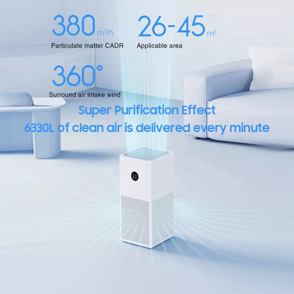 [Mã 151ELSALE hoàn 7% đơn 300K] Máy lọc không khí Xiaomi Air Purifier Gen 3H- Bản quốc tế chính hãng