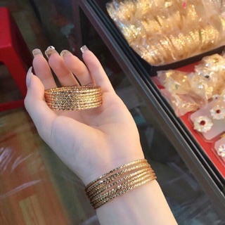 Vòng tay nữ ximen vòng tuần mạ vàng 24k cao cấp