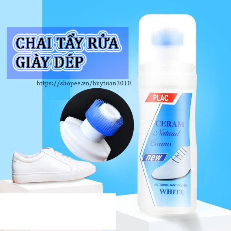 Chai vệ sinh giày, tẩy trắng giày, dép, túi xách plac