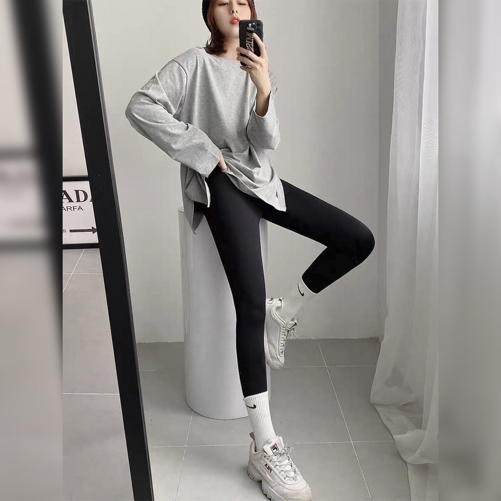 Quần Legging Dài Cho Nữ, Quần Legging Cạp Cao Nâng Mông Siêu Đẹp HiMie