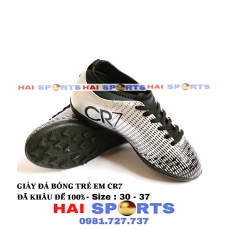 Giày đá bóng sân cỏ nhân tạo trẻ em CR7 -Tặng tất -Khâu đế 100% -Giày đá bóng trẻ em CR7