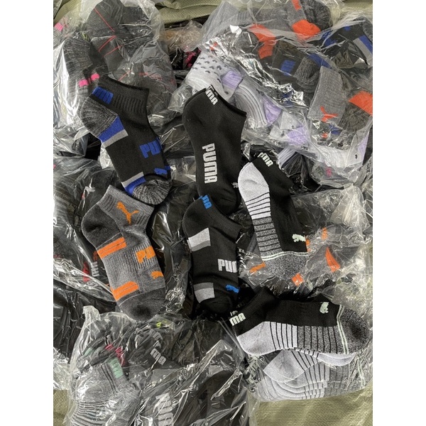 VỚ CHÍNH HÃNG PUMA NAM NỮ Tất nữ cổ ngắn  Set 6 đôi vớ Puma hàng xuất khẩu