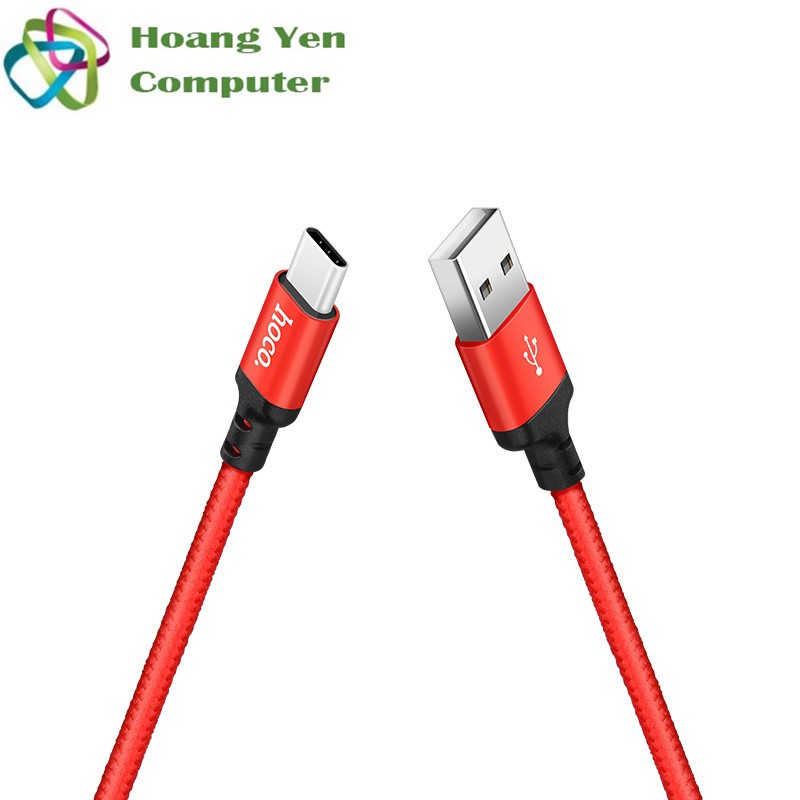 Cáp Sạc Nhanh TYPE C Hoco X14 Cho Android Dây Dù 1M Chống Đứt - BH 3 Tháng 1 Đổi 1 (MÀU SẮC NGẪU NHIÊN)