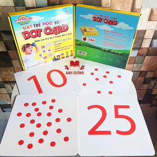 Bộ Thẻ Dạy Trẻ Học Toán Dotcard 20x20 cm- Flashcard thông minh cho trẻ