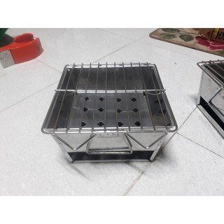 Bếp nướng than hoa inox lò nướng khói