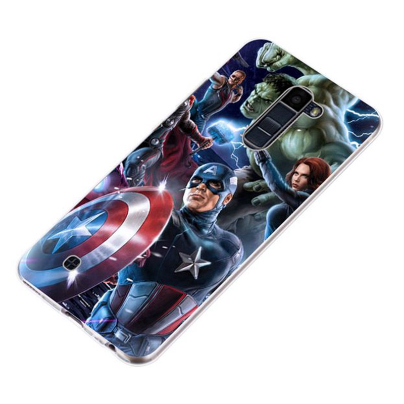 LG K8 K10 2016 2017 X Power Q6 Q8 V20 Stylus 2 Plus 3 V30 Avengers pattern-2 Soft Silicon Case Cover