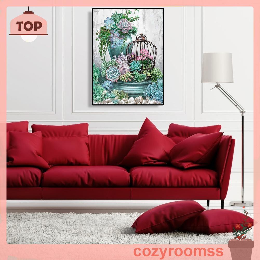 Bộ Tranh Sơn Dầu Tự Làm Hình Cây Xương Rồng