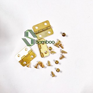 BẢN LỀ MINI KÈM VÍT MINI VÀNG