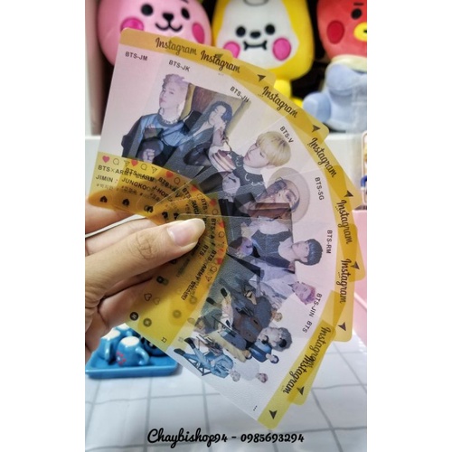 Set 8 card Instagram BTS Butter