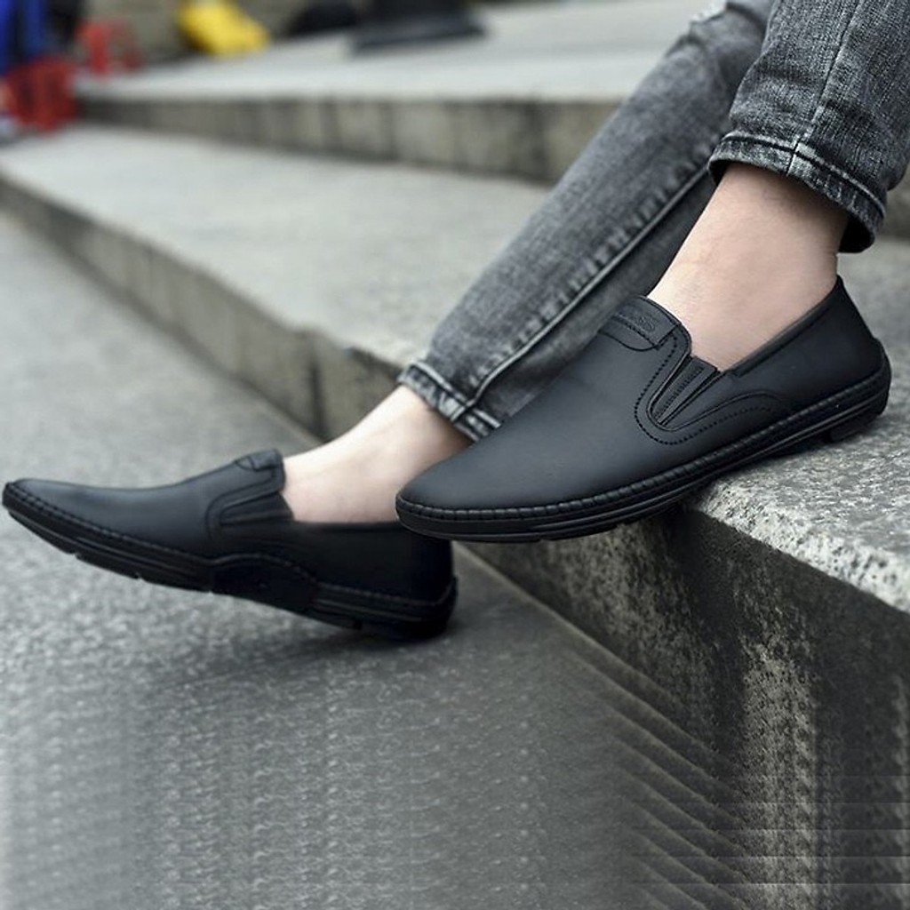 Giày lười nam đẹp da bò thật chính hãng UDANY GLN06