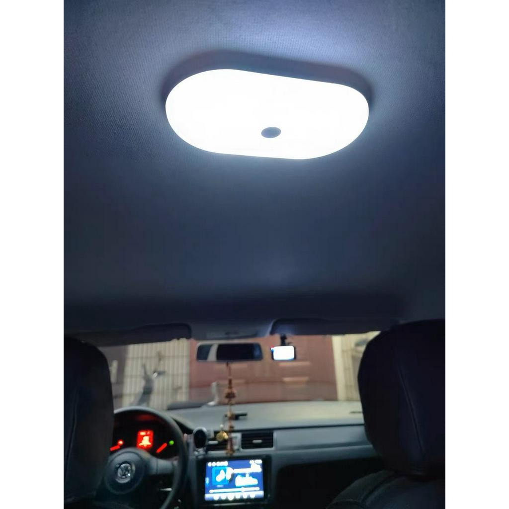 Đèn LED Gắn Trần ô tô,xe Hơi,Thắp sáng để đọc sách,lái xe,v.., sạc USB với 3 chế độ sáng điều chỉnh tiện lợi cho xe hơi