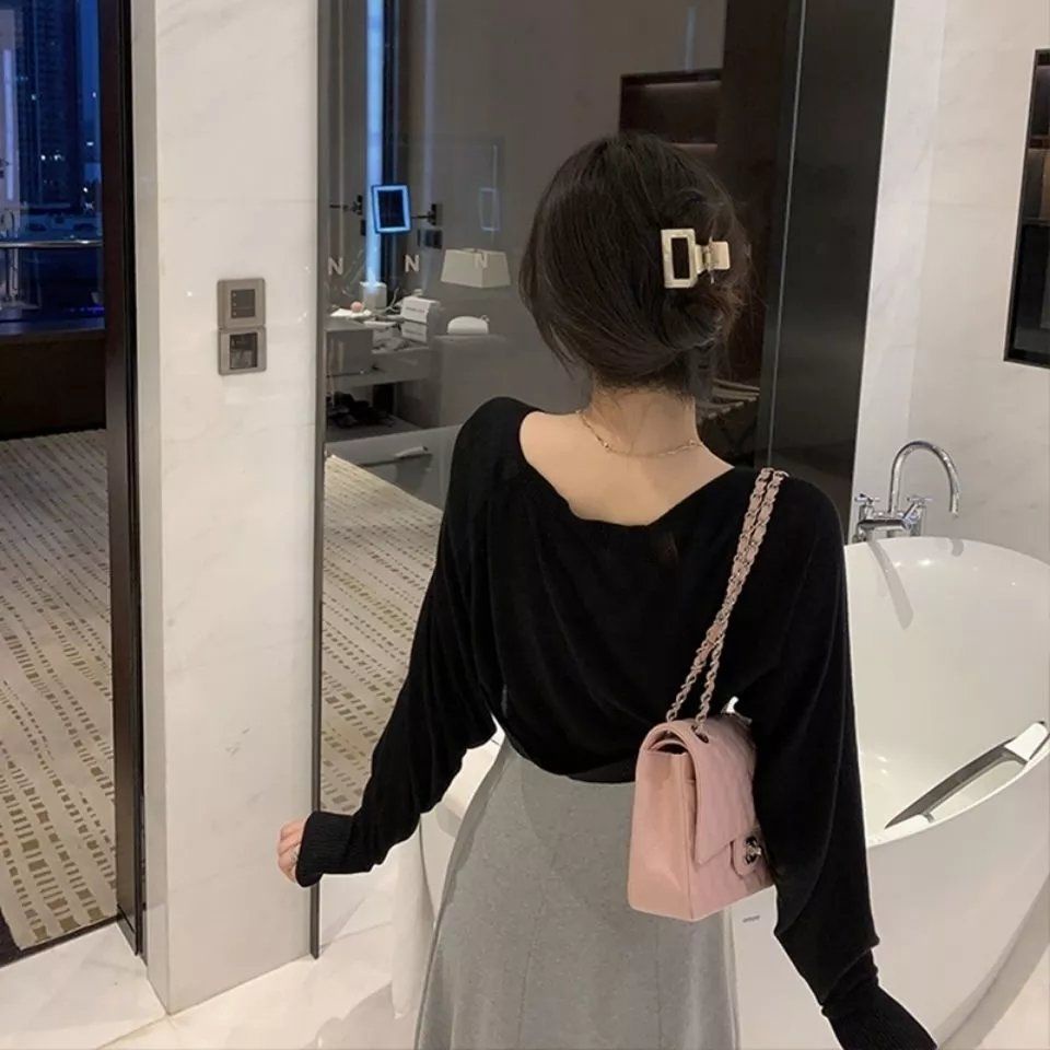 Áo Khoác Cardigan Dệt Kim Mỏng Tay Dài Chống Nắng Thời Trang Mùa Hè Phong Cách Hàn Quốc Mới Cho Nữ