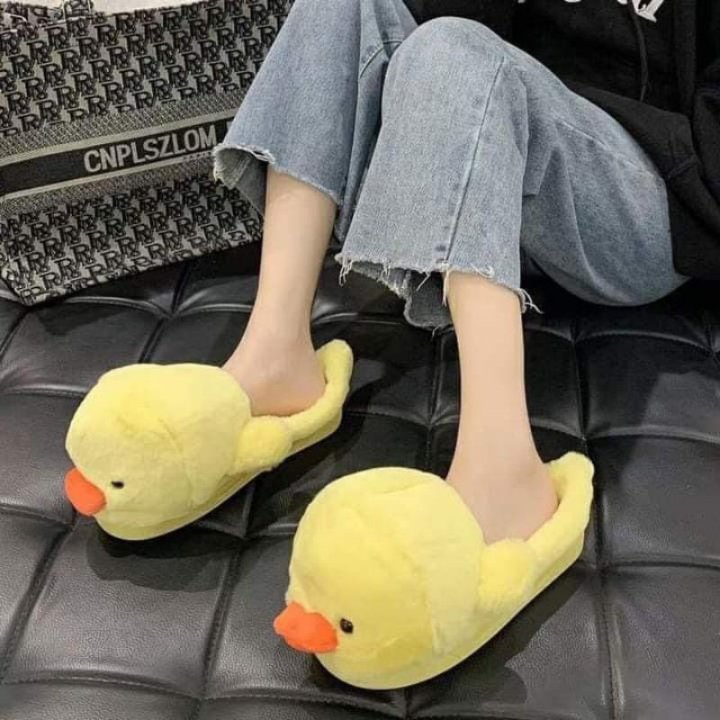 Dép lông mang trong nhà hình vịt