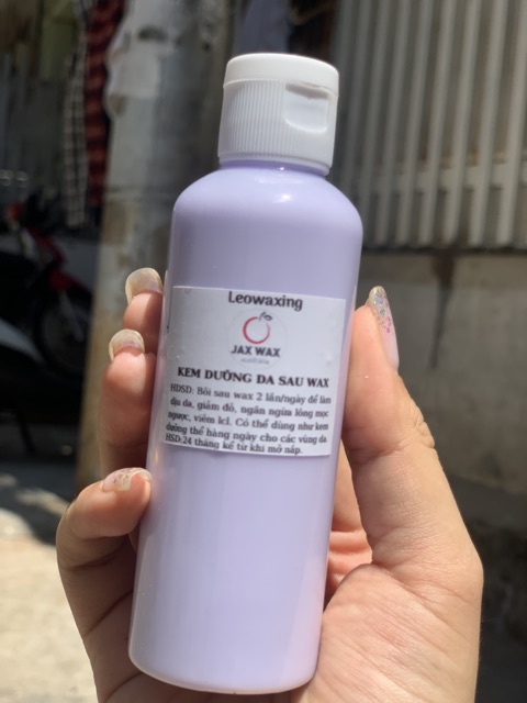 Chai 100ml Lotion Jax wax dưỡng da sau wax giúp sát khuẩn làm se khít lỗ chân lông, lông lên thưa và mờ dần