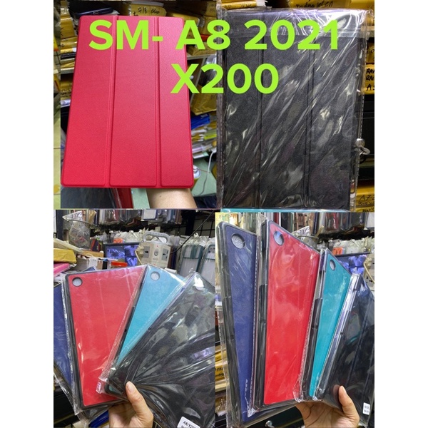 Bao da Máy tính bảng Sámung Tab A8 2021 màu lót cứng da dẻo hàng thời trang