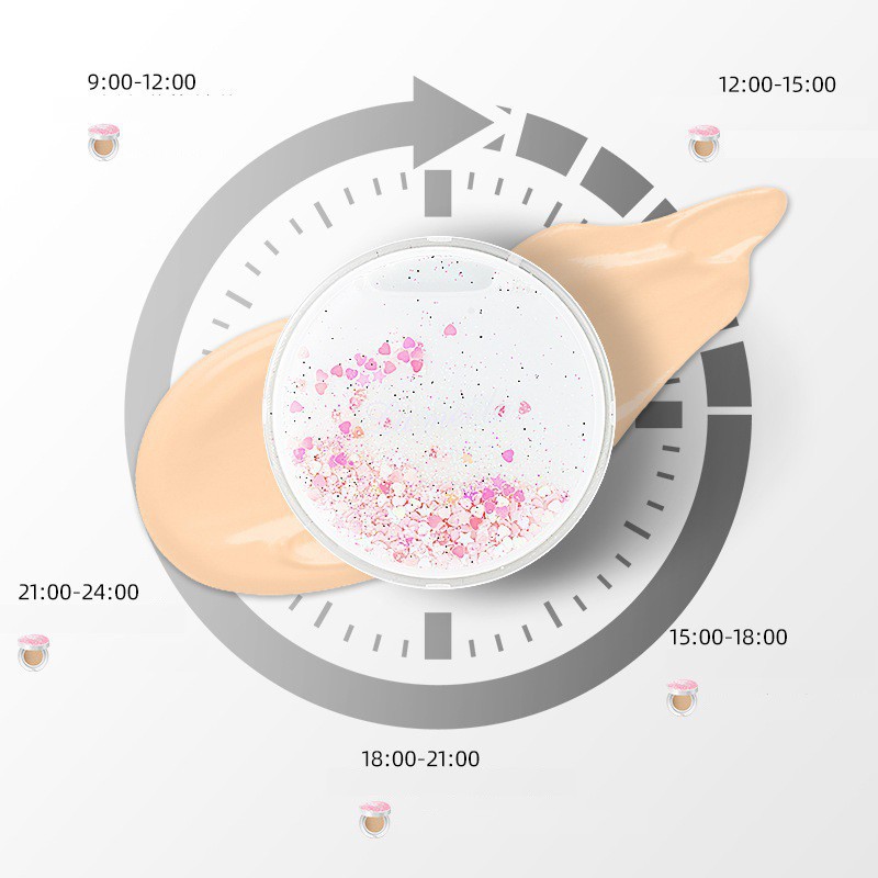 BB Cushion Lameila Falling Heart dưỡng ẩm, che khuyết điểm SPF45 | BigBuy360 - bigbuy360.vn