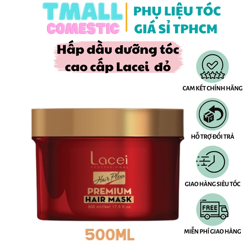 Hấp dầu dưỡng tóc cao cấp Lacei Hairplexx Premium Hair Mask 500ml PLTPINKY