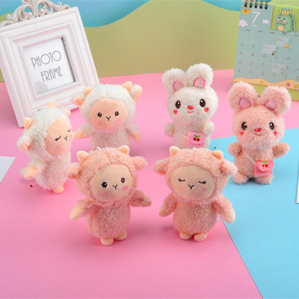Móc Khóa Hình Cừu Nhồi Bông Dễ Thương Dùng Làm Quà Tặng