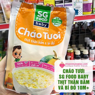 Cháo Tươi SG Food Baby 240g Nhiều Vị Cho Bé Từ 10m+ - Date 09/2022