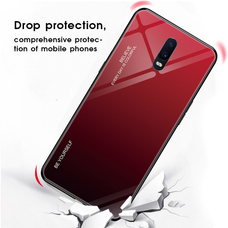 Ốp Điện Thoại Kính Cường Lực Màu Gradient Cho Oppo Reno Z A39 A57 F3 A77 F5 A73 A79 A5 A9 | BigBuy360 - bigbuy360.vn