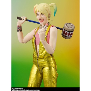 Phiên Bản Nhật Bản Bandai SHF Raptor Squad Harley Quinn Harley Quinn Vàng Jumpsuit Mô Hình Di Chuyển Được Phiên Bản Phim DC Bandai
