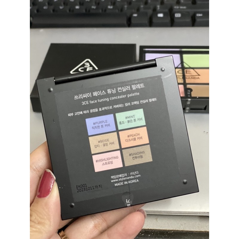 Che khuyết điểm triệt sắc 3CE săn sale store Hàn