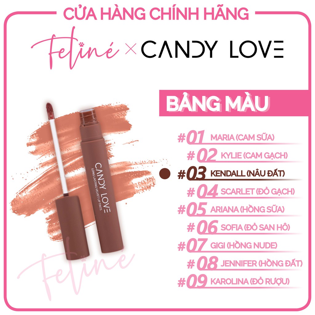 COMBO 3 Cây Son Candy Love Tặng Quà Ngày 8.3 - Feline Store