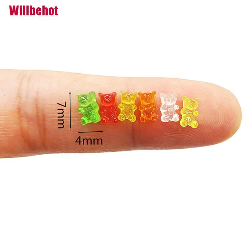 Bộ 20 Chú Gấu Nhựa mini Trang Trí Nhà Búp Bê