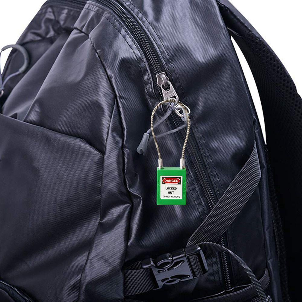 Khóa Dây Cáp An Toàn Bằng Thép Phối Nhựa KENT1