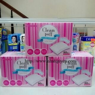 (Sỉ_ lẻ) Bông tẩy trang cao cấp số 1 nội địa Nhật - Clean Puff