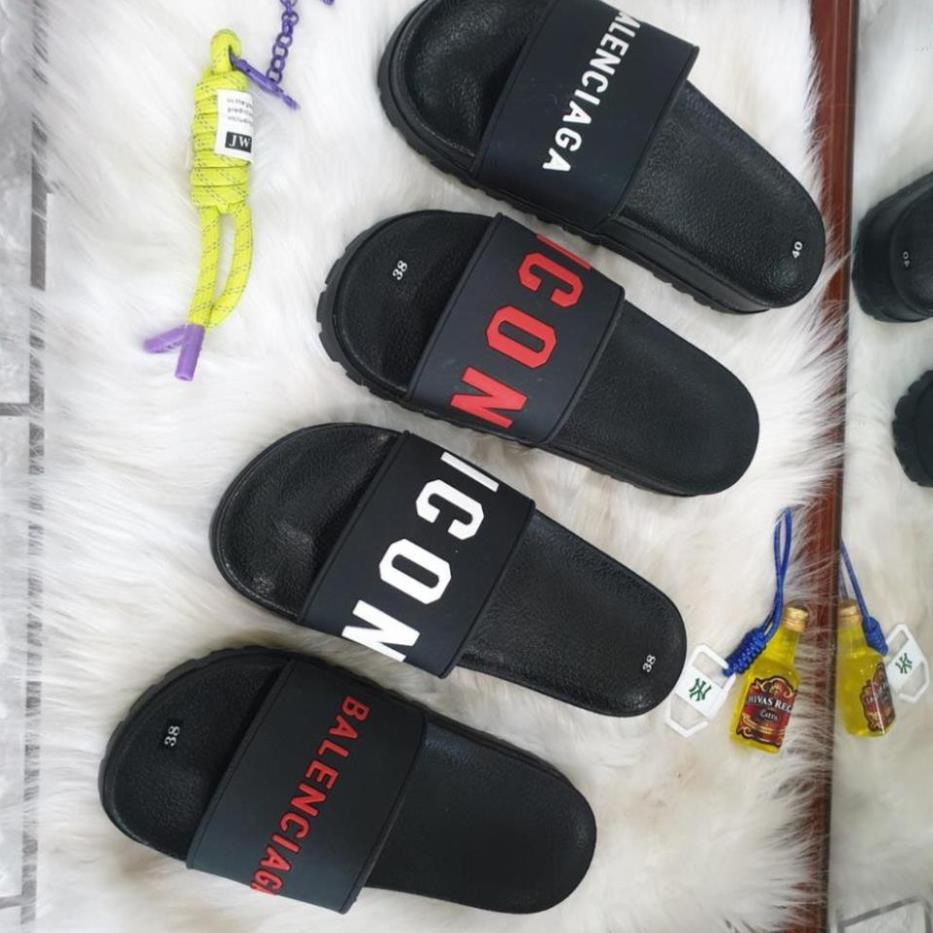 Dép Nam Quay Ngang in chữ nổi Icon Hot trend, Dép nam đẹp