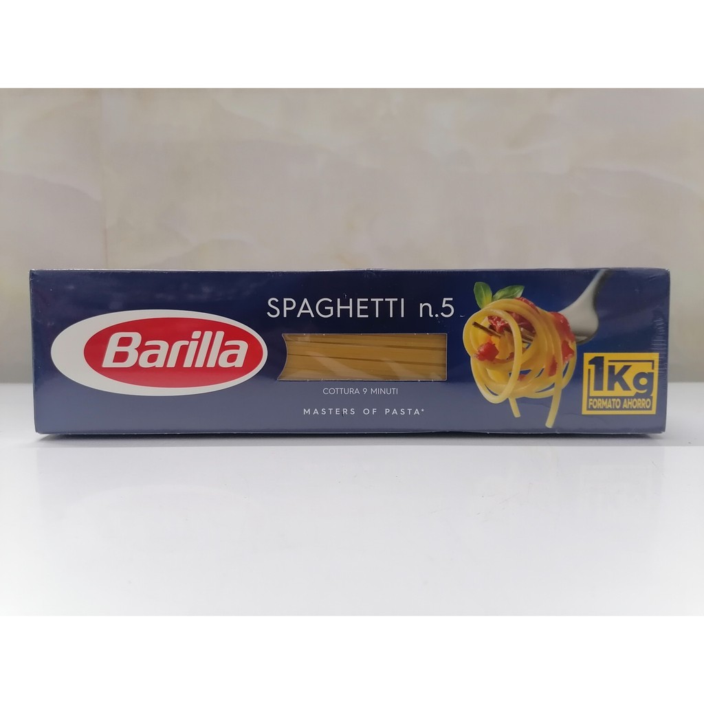 [HỘP 1Kg – no.5] Mì Ý số 5 [Italia] BARILLA Spaghetti Pasta (anm-hk)