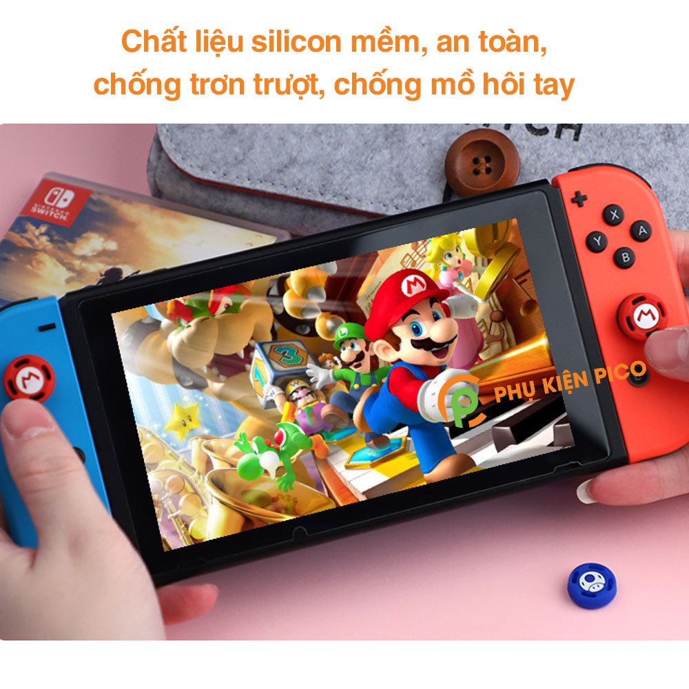 Bọc Analog Joy-con giành cho Nintendo Switch silicon siêu bền chống trơn trượt - 1 chiếc - Bọc joycon Nintendo