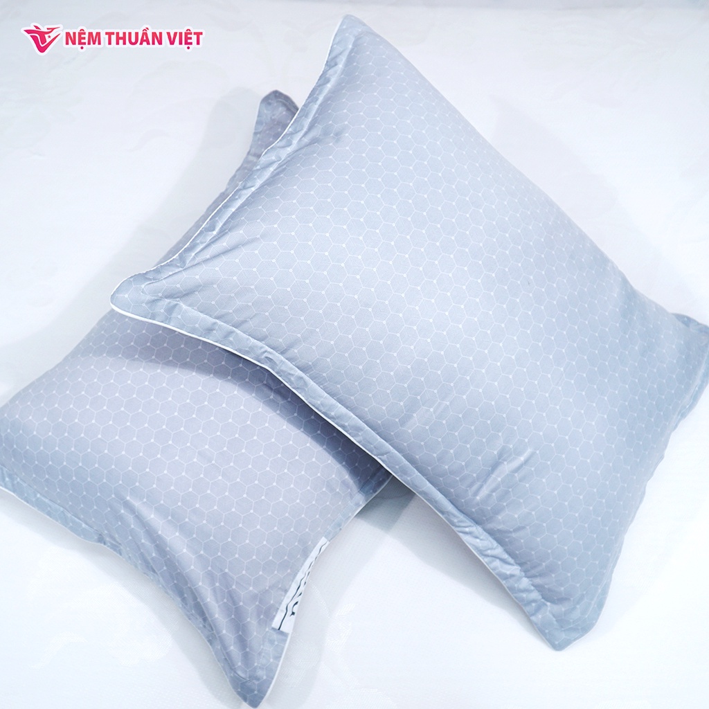 2 Vỏ áo gối nằm Tencel cho gối cao su EC và Massage
