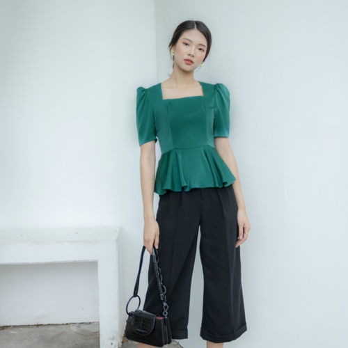 Quần Cullotes, Ly Lật, Vải Tuyết Mưa Hàn, Phong Cách Công Sở Clara Mare - TRS3003 | BigBuy360 - bigbuy360.vn
