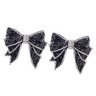 [Almencla] Almencla1 Cặp Kim Cương Giả Nơ Pha Lê Giày Quyến Rũ Đính DIY Giày Thủ Công