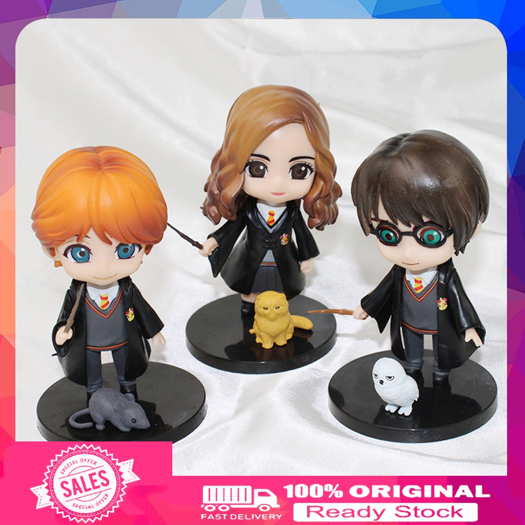 Set 3 Đồ trang trí Nhân Vật Trong Phim Harry Potter Dùng Trang Trí Bàn Làm Việc