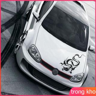 Decal Dán Trang Trí Hình Đầu Rồng Cho Xe Hơi