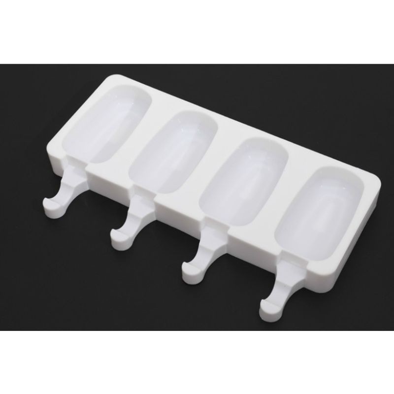 Set 4 Khuôn Silicon Làm Kem Que Tiện Dụng